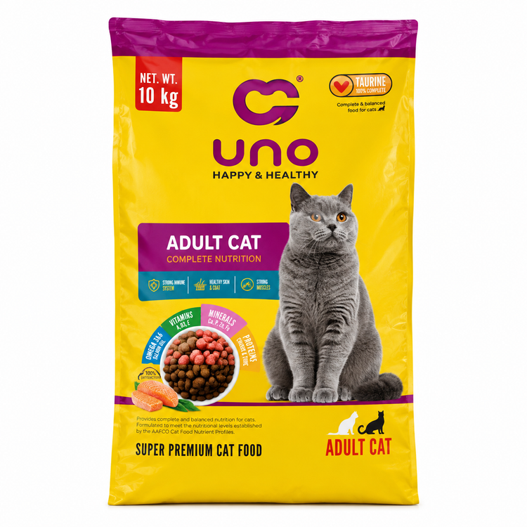 غذاخشک اونو ( uno ) گربه بالغ (نیم کیلو_ فله )